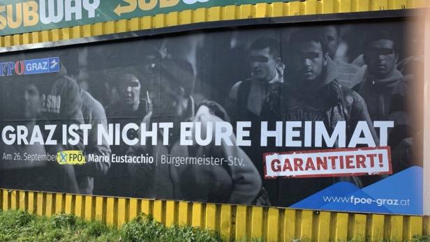 "Graz ist nicht eure Heimat": Scharfe Kritik an FPÖ-Plakatserie