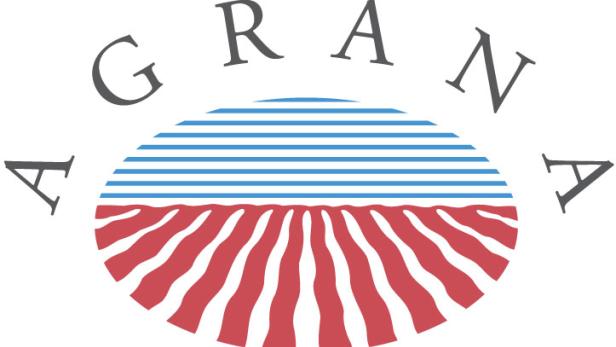 Das stilisierte Logo von Agrana zeigt ein Feld unter blauem Himmel.