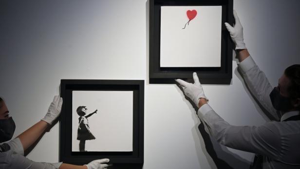 Version von Banksys "Mädchen mit Ballon" wird in London versteigert