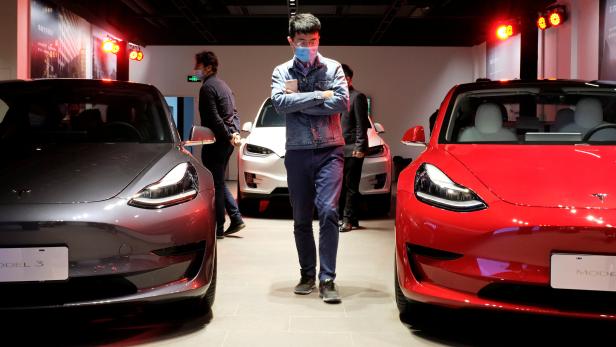 Tesla-Showroom in Shanghai