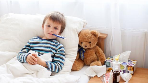 Viele im Spital: RKI berichtet von starkem Anstieg kranker Kinder