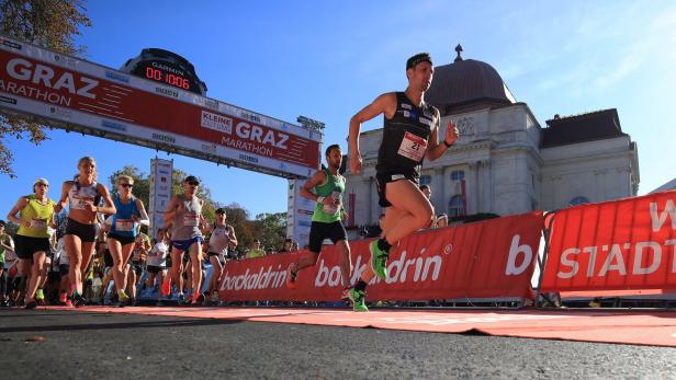 Weniger Läufer und strikte Corona-Regeln beim Marathon in Graz