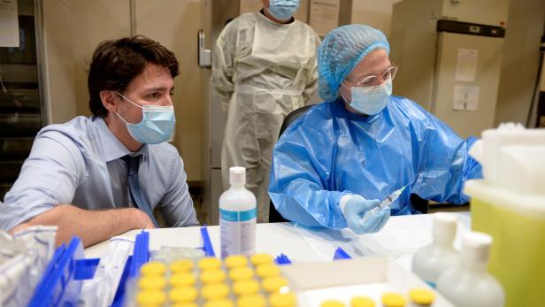 Kanadas Ministerpräsident Justin Trudeau in Montreal