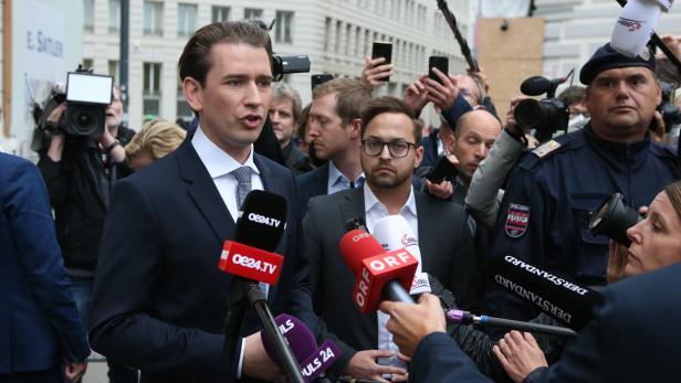 Kurz vor Gespräch in der Hofburg: "Wir stehen zu dieser Regierung"