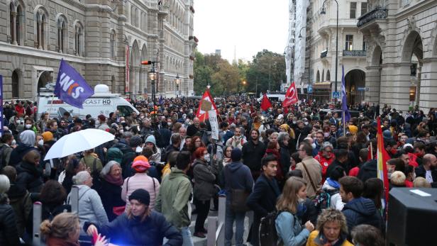Rund 1.200 Menschen fordern bei Kundgebung in Wien Kurz-Rücktritt