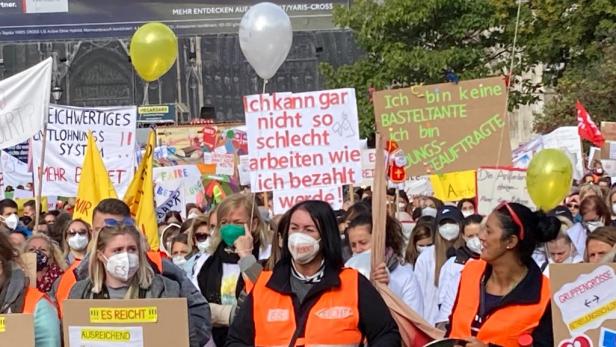 "Schluss mit den braven Tanten": Streik der Privatkindergärten in Wien