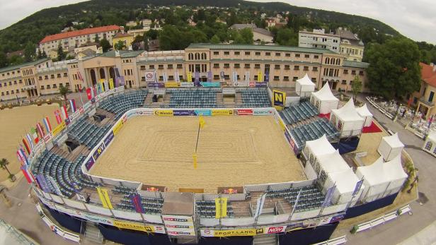 Beachvolleyball Baden. Bilder stehen mit der Copyright Angabe zur freien Verfügung.