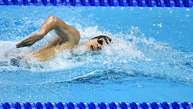 Der 19-jährige Felix Auböck verbuchte Teilerfolge Nur Auböck überzeugte von Österreich-Schwimmern einigermaßen