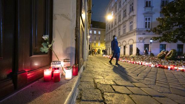 Gedenkstätte zum Terroranschlag am 2. November in Wien