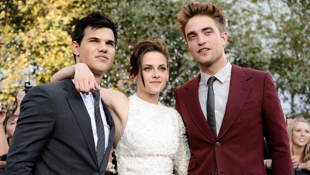 Die Stars der Twilight-Filme: Taylor Lautner, Kristen Stewart und Robert Pattinson.