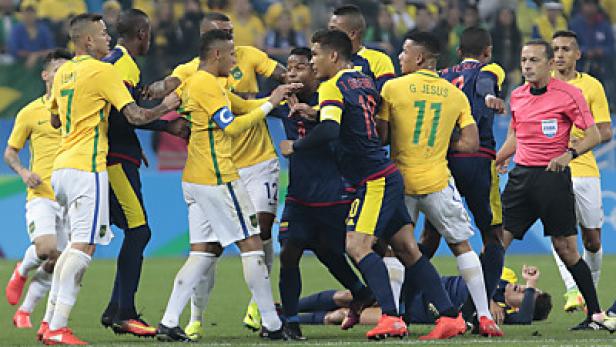 Brasilien nach Härteorgie und Neymar-Treffer im Halbfinale