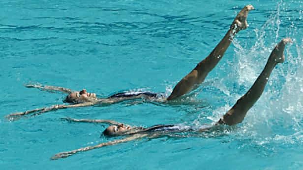 Am Montag geht es um den Finaleinzug Synchronschwimmerinnen Alexandri in freier Kür 12.