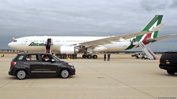 Bei seinem aktuellen Besuch in Washington sorgte Franziskus mit einem kleinen Fiat für Aufsehen.