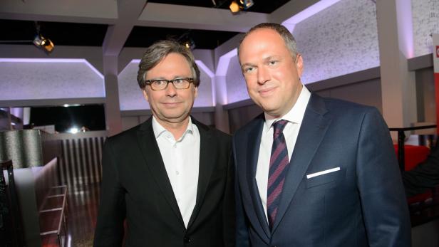 Die Jungs von der ORF-Doppelspitze: Generaldirektor Alexander Wrabetz (li), kaufmännischer Direktor Richard Grasl