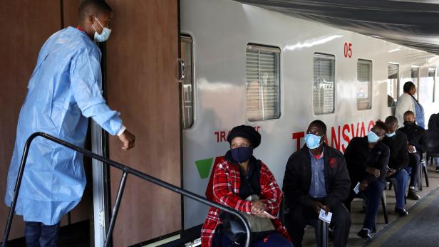 FILE PHOTO: FILE PHOTO: South Africa's vaccine train aims to boost inoculation numbers in remote areas
