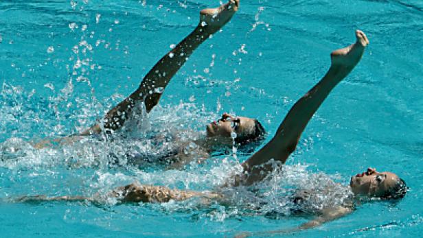Alexandri-Schwestern im Duett-Finale im Synchronschwimmen