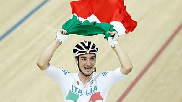 Viviani holte die erste Bahn-Medaille für Italiens Herren seit 16 Jahren Gold im Omnium auf Radbahn an Italiener Viviani