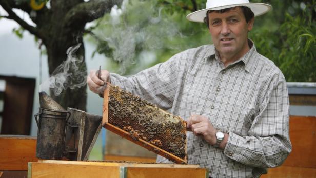 Imker Alois Rauch bewirtschaftet etwa 100 Bienenvölker.