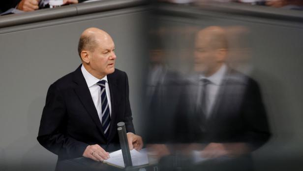 German Chancellor Scholz gives government declaration in the Bundestag, Berlin