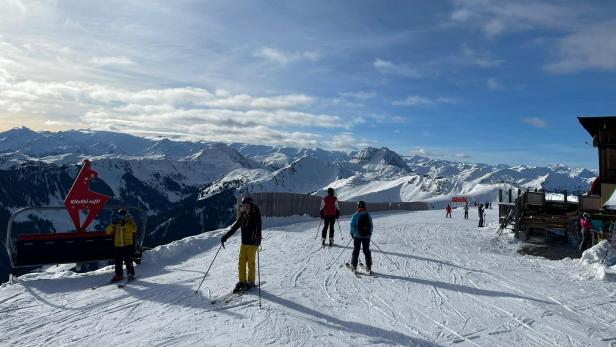 Skifahren in Kitzbühel.