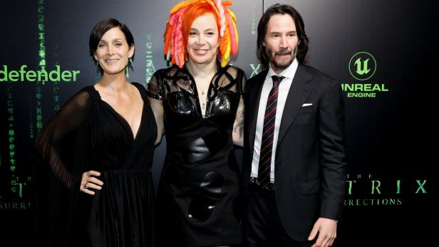 Keanu Reeves und Carrie-Anne Moss: Düstere Eleganz bei "Matrix"-Premiere