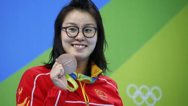 Die chinesische Schwimmerin Fu Yuanhui