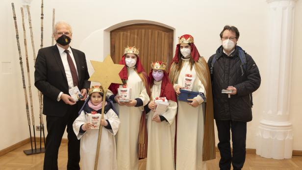 Sternsinger zu Gast im Kremser Rathaus