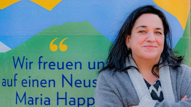 Posiert als neue Intendantin von Reichenau: die deutsche Burg-Schauspielerin Maria Happel