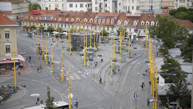 Stadt Graz verhängt Maskenpflicht in Teil der Innenstadt