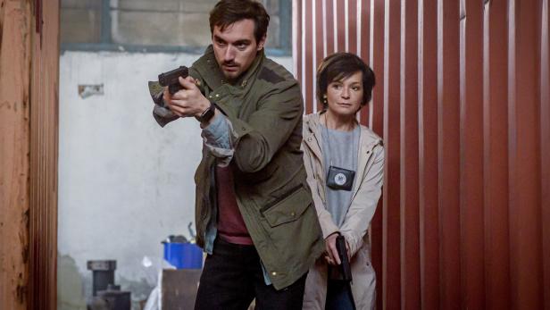 SOKO LINZ Johanna "Joe" Haizinger (Katharina Stemberger) und Kriminalhauptkommissar Ben Halberg (Daniel Gawlowski)