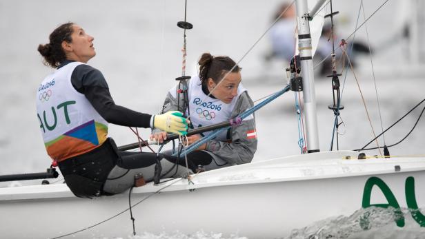 Zwei Seglerinnen des österreichischen Teams bei den Olympischen Spielen in Rio 2016.