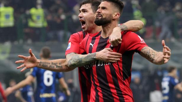 Milan gewann Liga-Derby bei Leader Inter Mailand mit 2:1
