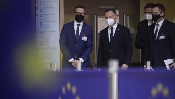 Poland President Duda visits EU institutions
