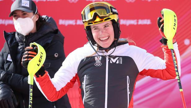 Ski-Rennläuferin Liensberger gewann Olympia-Silber im Slalom