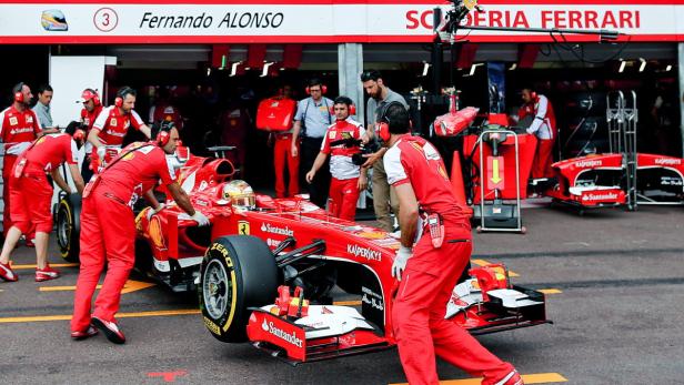 epa03716741 Spanish Formula One driver Fernando Alonso of Scuderia Ferrari during the 3rd practice session at the Monte Carlo circuit in Monaco, 25 May 2013. The 2013 Formula One Grand Prix of Monaco will take place on 26 May. EPA/SRDJAN SUKI