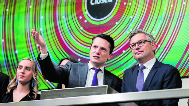 Magnus Brunner in der London Stock Exchange