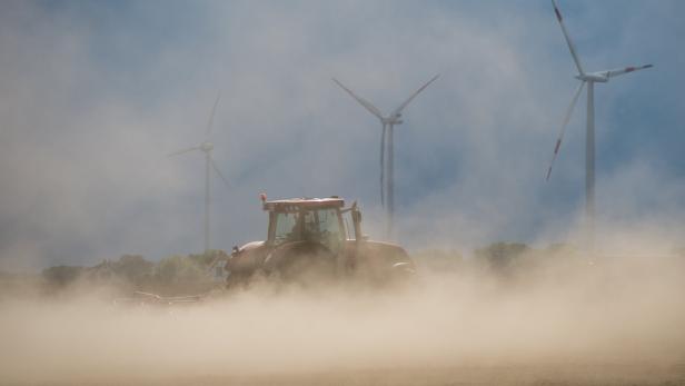 Trockenheit in der Landwirtschaft .