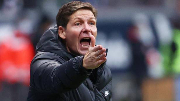 Frankfurt-Coach Oliver Glasner ist auf seine Mannschaft sauer