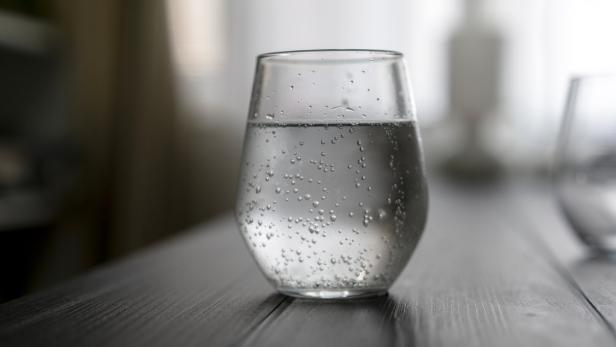 glass of soda water