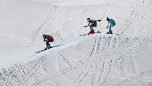 Die Ski-Crosser bei Olympia.