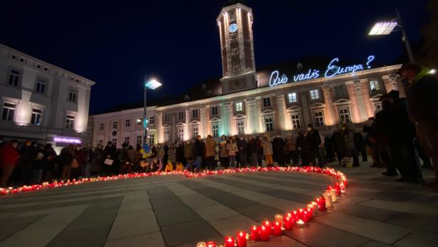 Hunderte zeigten sich in St. Pölten solidarisch mit der Ukraine