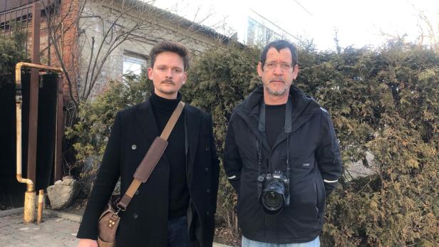 Wie die zwei KURIER-Reporter dem Raketenhagel in der Ukraine entkamen