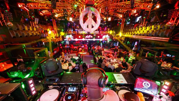 Night club transformed into a restaurant amid Coronavirus pandemic in Lausanne