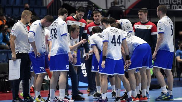 EHF 2022 Men's European Handball Championship - Main Round - Germany v Russia Russland und Belarus von Handballweltverband ausgeschlossen