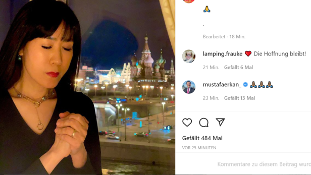 Schröder bei Putin: Gattin Soyeon betet vor dem Kreml