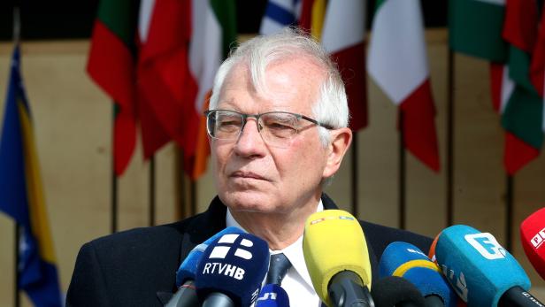 High Representative of the European Union for Foreign Affairs and Security Policy Josep Borrell Fontelles visits to EUFOR (european forces) in Sarajevo