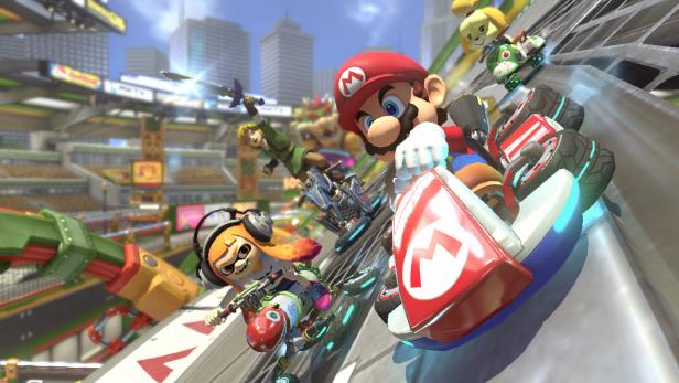 Screenshot aus dem Spiel Mario Kart