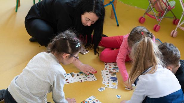 Kindergarten for children of refugees from Ukraine in Lodz
