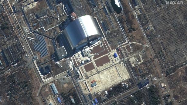 Satellite images of Chernobyl Nuclear Power Plant, Ukraine