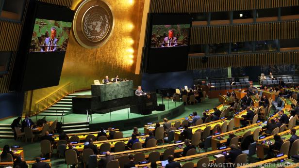 Ukrainischer UNO-Botschafter spricht vor Vollversammlung